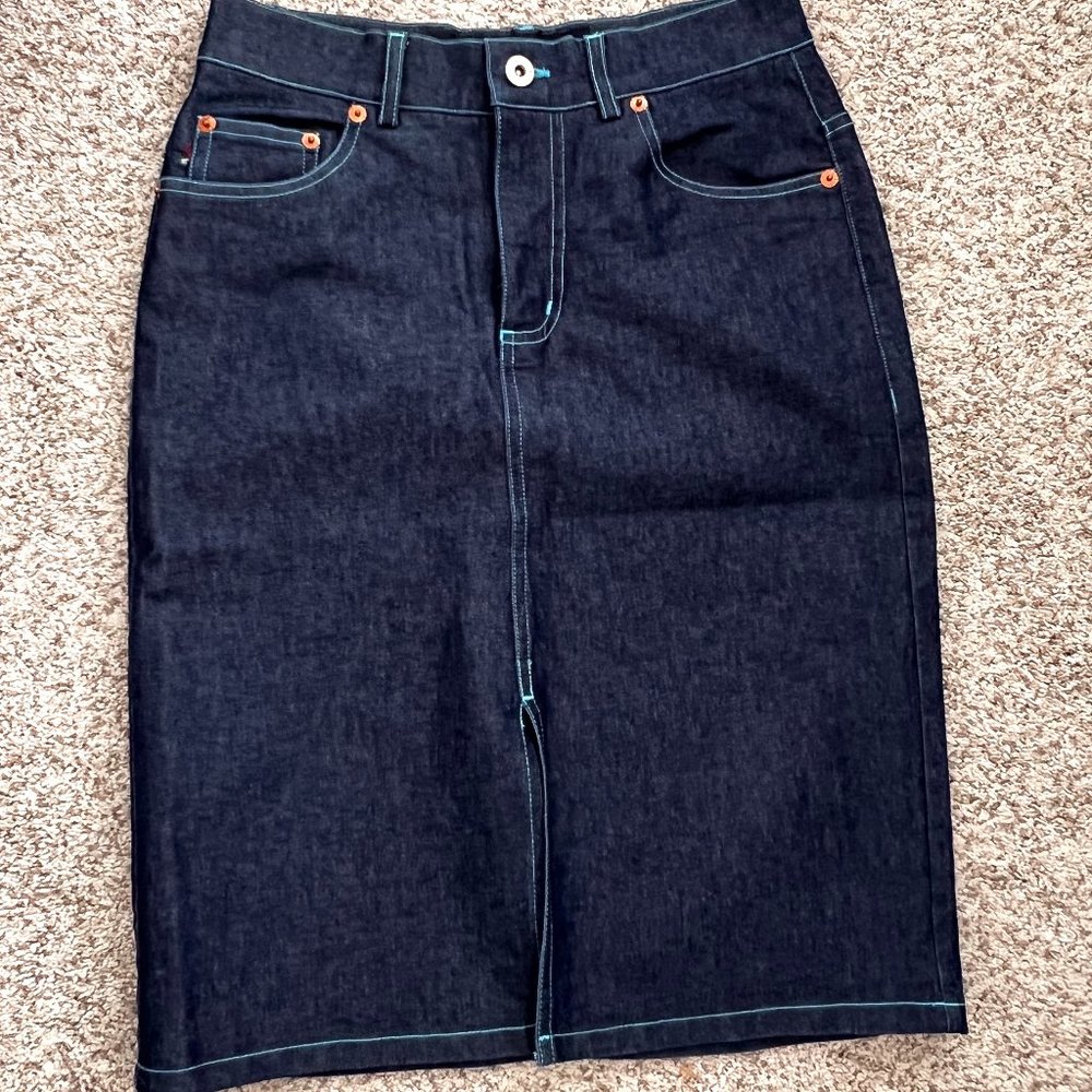 NWOT Rare Guess Jean Pencil Skirt - Size 24